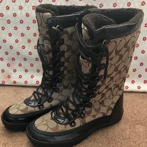9 1/2 Women Winter Coach boots